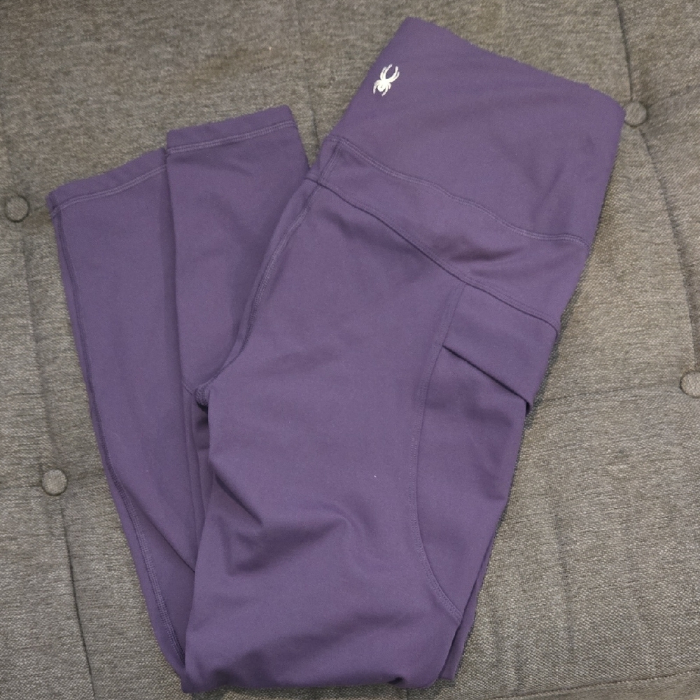 Spyder Purple Performance Leggings with Side Pocket
